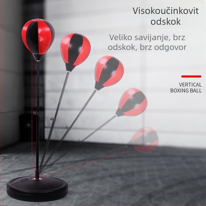 Kućanska vertikalna boksačka lopta za brzinu, dječja vreća za boks, rukavica za trening, vreća za boks, boksačka oprema za djecu
