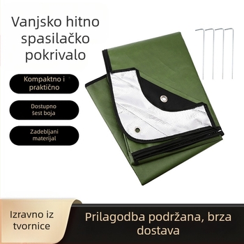 Vanjski planinski izolacijski šator, podna prostirka, netkana deka za hitne slučajeve, aluminijska folija, deka za hitne slučajeve, nebeska zavjesa za piknik, deka za hitne slučajeve spašavanja