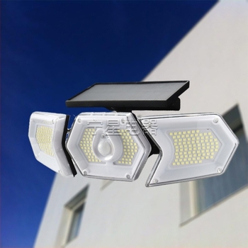 Solarna lampa Kućanska vrtna lampa 254Led Nova ruralna vanjska lampa velike snage, reflektor, zidna lampa sa senzorom ljudskog tijela