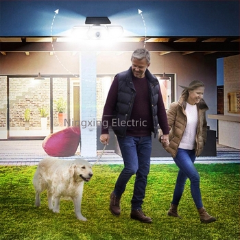 Solarna lampa Kućanska vrtna lampa 254Led Nova ruralna vanjska lampa velike snage, reflektor, zidna lampa sa senzorom ljudskog tijela
