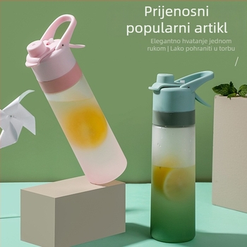 Vanjska šalica za prskanje s matiranom vodom, studentska gradijentna šalica za dvostrano izravno piće velikog kapaciteta, sportska prijenosna šalica, prekogranična čajnik