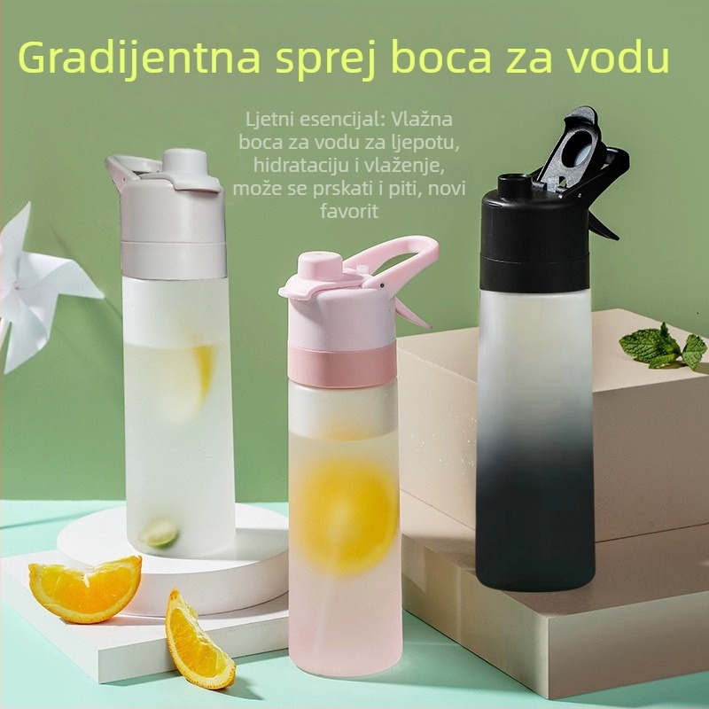 Vanjska šalica za prskanje s matiranom vodom, studentska gradijentna šalica za dvostrano izravno piće velikog kapaciteta, sportska prijenosna šalica, prekogranična čajnik