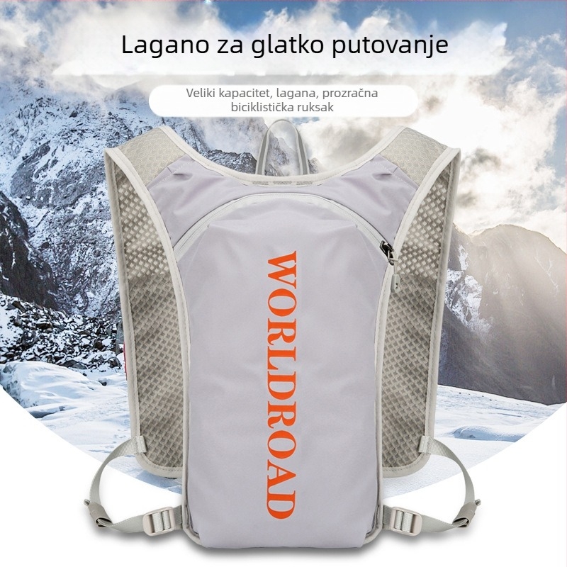 Ruksak za biciklizam i planinarenje preko granica za muškarce i žene, maratonski biciklistički ruksak za kros-kantri, 5L, lagana i prijenosna planinarska torba