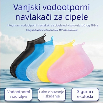 Silikonske navlake za kišne cipele od TPE materijala otporne na kišu i pijesak za muškarce, žene, odrasle i djecu, isporučene izravno od proizvođača