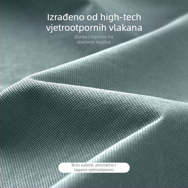 Jakna za trčanje Muška vjetrovka Otporna na vjetar Trening Proljeće i jesen Sportska odjeća Vodootporna Otporna na kišu Brzosušeća Vanjska s kapuljačom Biciklistička ležerna