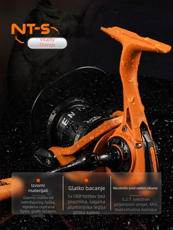 Yongshun Novo prekogranično preporučeno NT-S2 Dai Luya kotačić za predenje Snažan kotač za ribolovnu liniju bez razmaka