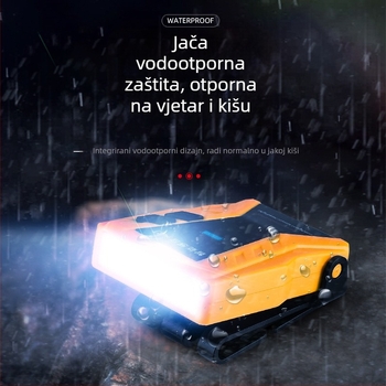 Yinnuo naglavna svjetiljka za ribolov, posebna punjiva naglavna super svijetla mini ultra lagana svjetiljka, mala noćna ribolovna indukcijska svjetiljka