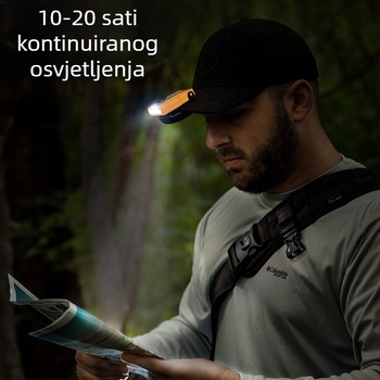 Yinnuo naglavna svjetiljka za ribolov, posebna punjiva naglavna super svijetla mini ultra lagana svjetiljka, mala noćna ribolovna indukcijska svjetiljka