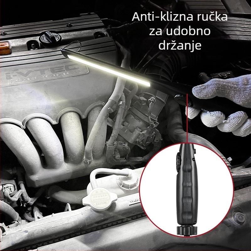 Punjiva viseća svjetiljka s magnetom, fiksna za popravak strojeva, bezelektrodna, zatamnjivana, mobilna radna svjetiljka