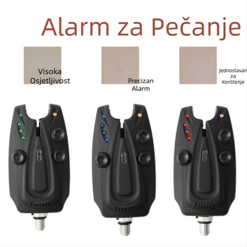 Prekogranični novi proizvod Multifunkcionalni ribolovni alarm 1 do 4 Digitalni morski stup Noćni ribolov Pametni alarm za ugriz udice s trepćućim svjetlom