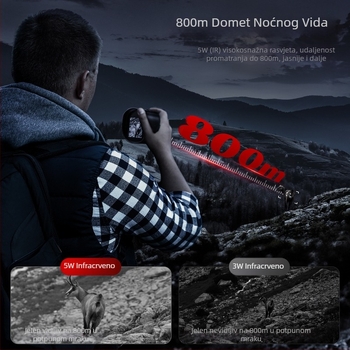 Digitalni uređaj za noćno gledanje s jednom cijevi, prekogranične eksplozije, kompletna tvornica izravno za kampiranje, promatranje na otvorenom, lov