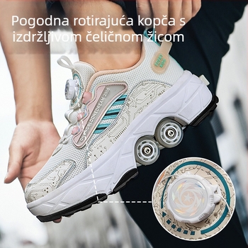 Dječje cipele za bijeg, nevidljive cipele na četiri kotača za djevojčice, skupljajuće cipele za dječake, eksplozivne cipele za hodanje, nove dječje kotačiće za odrasle za učenike osnovnih škola