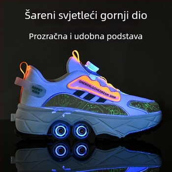 Dječje cipele za bijeg, nevidljive cipele na četiri kotača za djevojčice, skupljajuće cipele za dječake, eksplozivne cipele za hodanje, nove dječje kotačiće za odrasle za učenike osnovnih škola