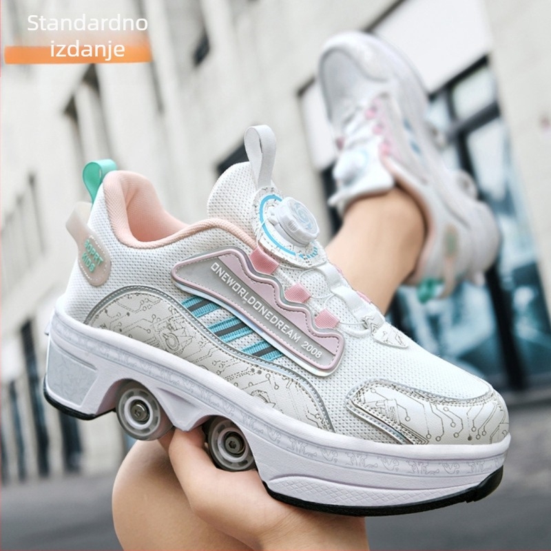 Dječje cipele za bijeg, nevidljive cipele na četiri kotača za djevojčice, skupljajuće cipele za dječake, eksplozivne cipele za hodanje, nove dječje kotačiće za odrasle za učenike osnovnih škola