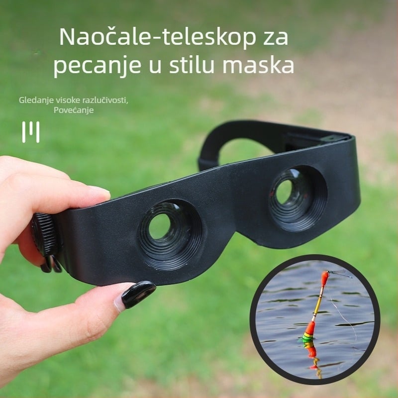 Nove ribolovne teleskopske naočale, stil, visoke snage, visoke razlučivosti, slabo osvjetljenje, noćni vid, ribolovne naočale, vanjske, prijenosne