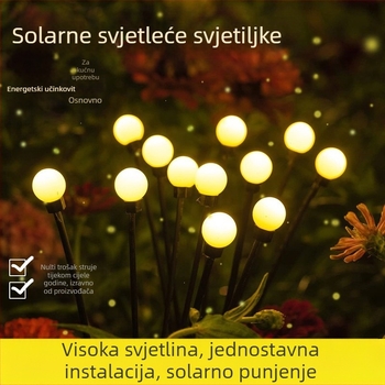 Amazon vruća rasprodaja visokokvalitetnih krijesnica, travnjak, dvorište, park, vanjska solarna svjetla, krajobrazna svjetla