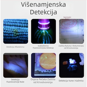 365 ultraljubičasta svjetiljka ljubičasta novčanica kovanica duhan i alkohol protiv krivotvorenja fluorescentna 80W identifikacijska posebna ljubičasta lampa SV74