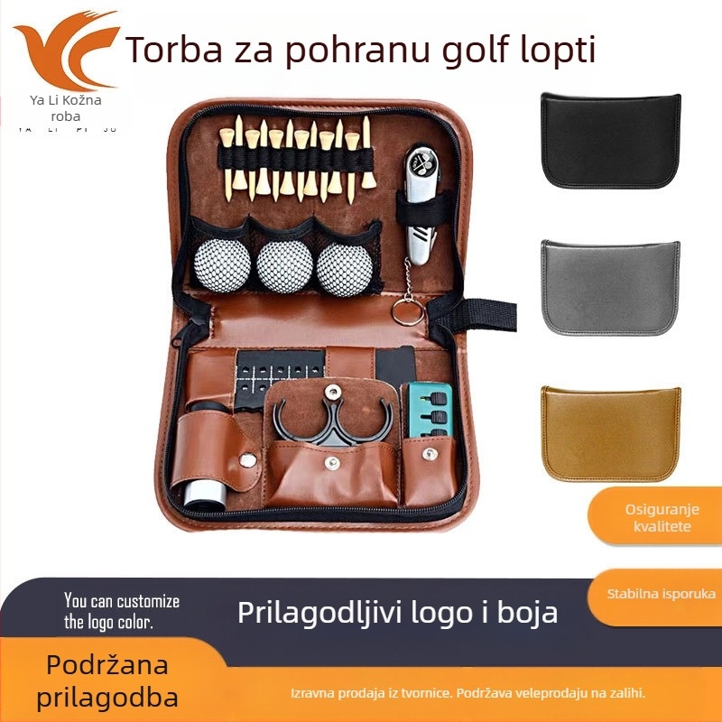 Prekogranična kožna torba za golf, prijenosna vanjska višenamjenska torba za golf s tiskom logotipa