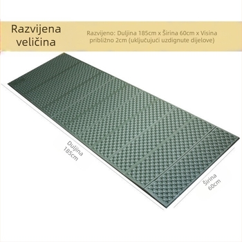 Prijenosna prostirka za jaja za kampiranje na otvorenom, otporna na vlagu, zadebljana sklopiva prostirka za šator, lagana i izdržljiva