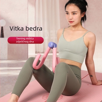 Uređaj za ljepotu nogu i artefakta u vježbi, trening mišića dna zdjelice, studentica, fitness oprema