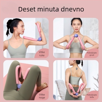 Uređaj za ljepotu nogu i artefakta u vježbi, trening mišića dna zdjelice, studentica, fitness oprema
