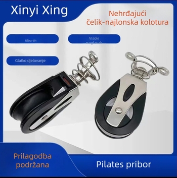 Kolotura od nehrđajućeg čelika i najlona, kolotura za jedrilice, vrtni štap, okretni ležaj, najlonska kolotura za pilates