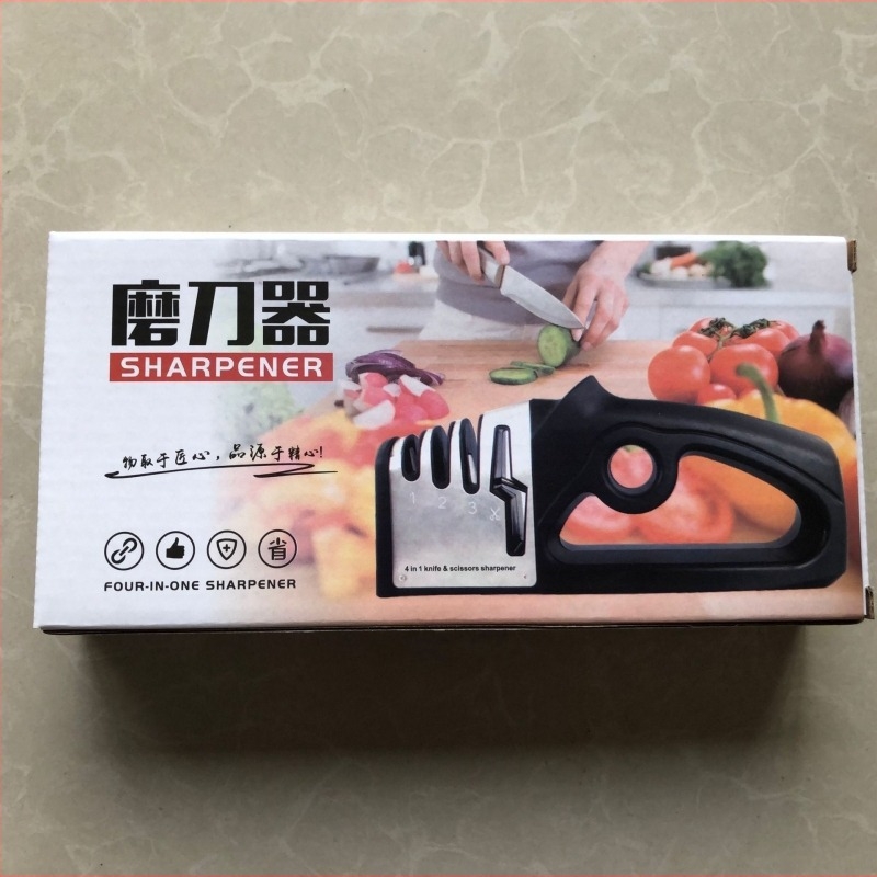 Prekogranični proizvođači najprodavanijih proizvoda, brzo oštrenje četiri u jednom, oštrenje kuhinjskih noževa, brušenje škara, kuhinjski alati, oštrač za brusni kamen