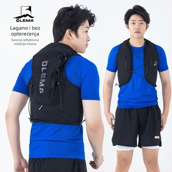 Ruksak za prekogranično trčanje na otvorenom, višenamjenski ruksak za planinarenje i planinarenje, prozračna torba za vodu, prsluk