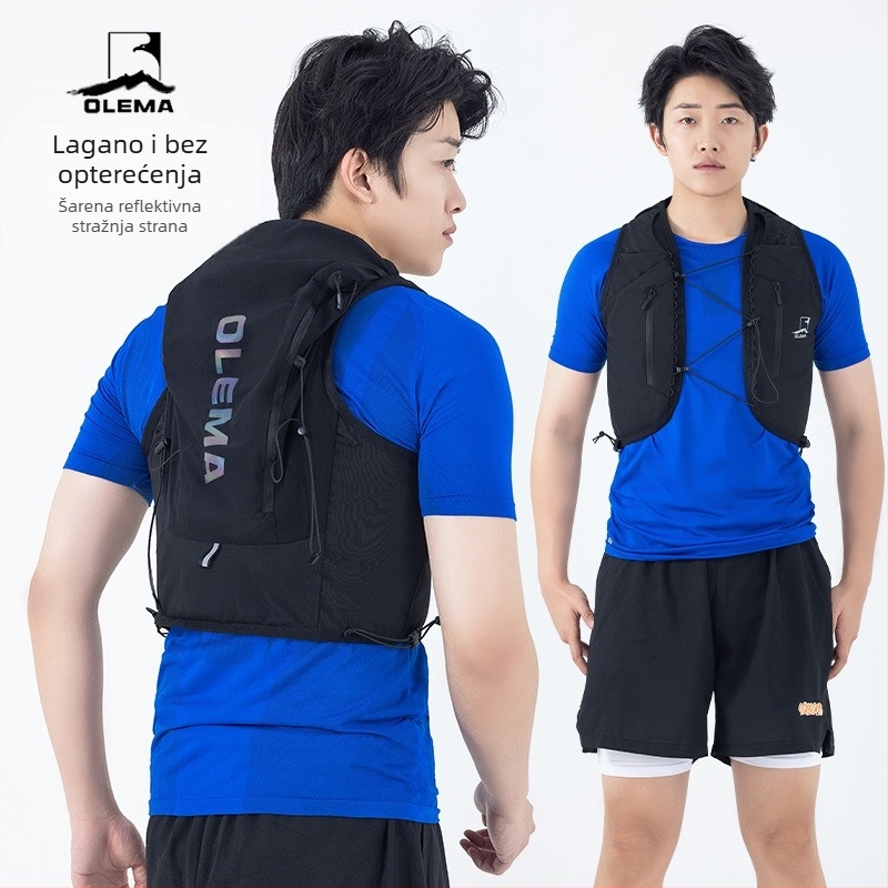 Ruksak za prekogranično trčanje na otvorenom, višenamjenski ruksak za planinarenje i planinarenje, prozračna torba za vodu, prsluk