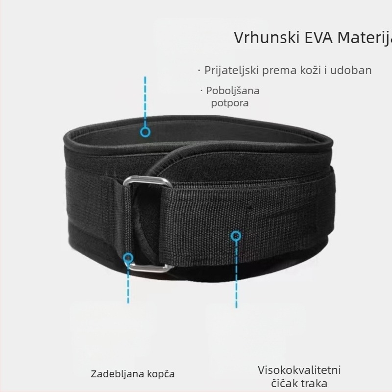 Tvornički izravni fitness pojas za čučanj, dizanje utega, sportski pojas za studentski trening, muški pojas za vježbanje, teško povlačenje, sportska zaštitna oprema