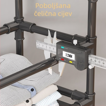 Xiyin TEMU stalak za cipele i šešire, integrirana vješalica, jednostavni stalak za pohranu, višeslojni stalak za kapute