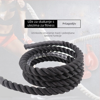 Oprema za prekogranični trening trupa, znoj, preskakanje debelih užeta, fitness za odrasle, smanjenje masti, preskakanje teških užeta, poliestersko uže za trening