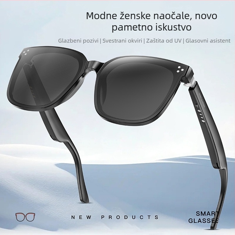 Nove pametne naočale za sunce, anti-ultraljubičaste sunčane naočale, pametne naočale crne tehnologije, mogu razgovarati i slušati glazbu