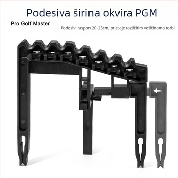 Držač za golf palicu PGM može držati devet željeznih šipki kako bi se smanjio udar glave šipke, podesiva širina