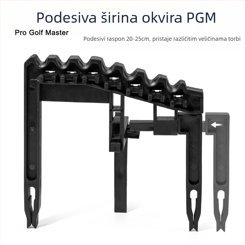 Držač za golf palicu PGM može držati devet željeznih šipki kako bi se smanjio udar glave šipke, podesiva širina
