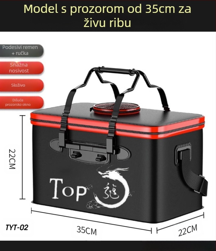 Kanta za živu ribu, kanta za ribolov, višenamjenska sklopiva kanta, kanta za zaštitu ribe, zadebljana kutija za ribu, kanta za ribolov, veleprodaja kutije za ribolov