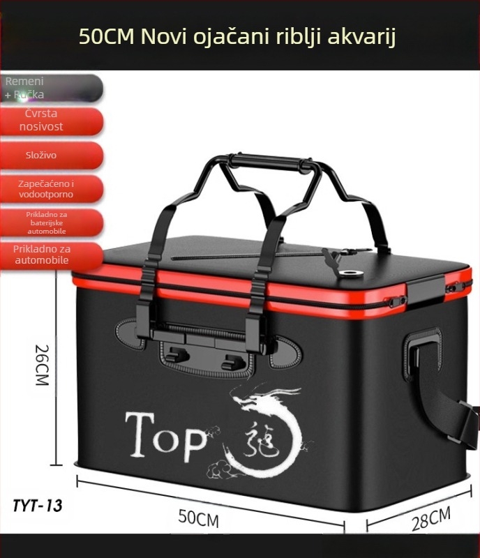 Kanta za živu ribu, kanta za ribolov, višenamjenska sklopiva kanta, kanta za zaštitu ribe, zadebljana kutija za ribu, kanta za ribolov, veleprodaja kutije za ribolov