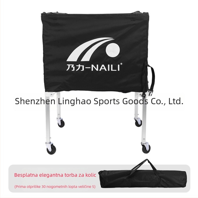 Tvornica aluminijskih kolica za košarku, kolica za pohranu lopti, sklopiva prijenosna kolica za unutarnji i vanjski trening