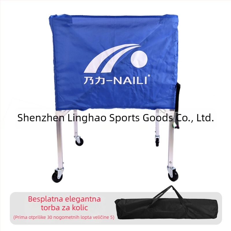 Tvornica aluminijskih kolica za košarku, kolica za pohranu lopti, sklopiva prijenosna kolica za unutarnji i vanjski trening