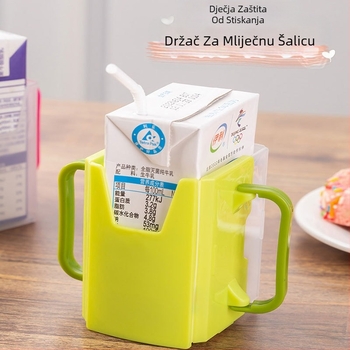 Pomoćnik za pijenje dječjeg mlijeka, nosač za dječju šalicu za mlijeko, kutija protiv stiskanja, poklopac za šalicu protiv prelijevanja, prijenosni za veliku djecu
