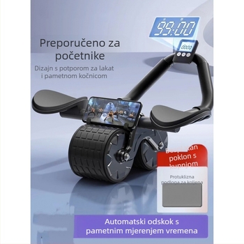Abdominalni kotač s automatskim odskokom, kotač za trbušne mišiće, potpora za laktove za muškarce i žene, trbušni Tinker, Skinny Belly Artifact, sportska fitness oprema