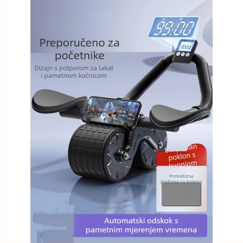 Abdominalni kotač s automatskim odskokom, kotač za trbušne mišiće, potpora za laktove za muškarce i žene, trbušni Tinker, Skinny Belly Artifact, sportska fitness oprema