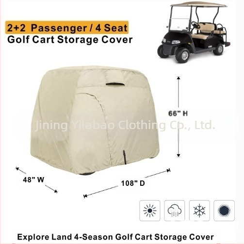 Prekogranična Amazon jakna za golf kolica s 2 sjedala i 4 sjedala, navlaka za golf kolica, otporna na kišu, sunce i mraz