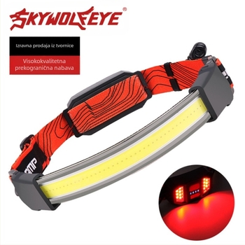 Amazonovo novo USB punjivo ugrađeno baterijsko COB reflektorsko svjetlo s LED ugradbenim LED svjetlom za vanjsku noćnu upotrebu, trčanje, ribolov, kampiranje