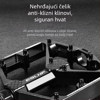 Eslnf pedale za bicikle za brdske i cestovne bicikle, pedale od aluminijske legure, neklizajuće, brzo otpuštanje, dvostruki Du ležaj, šarene