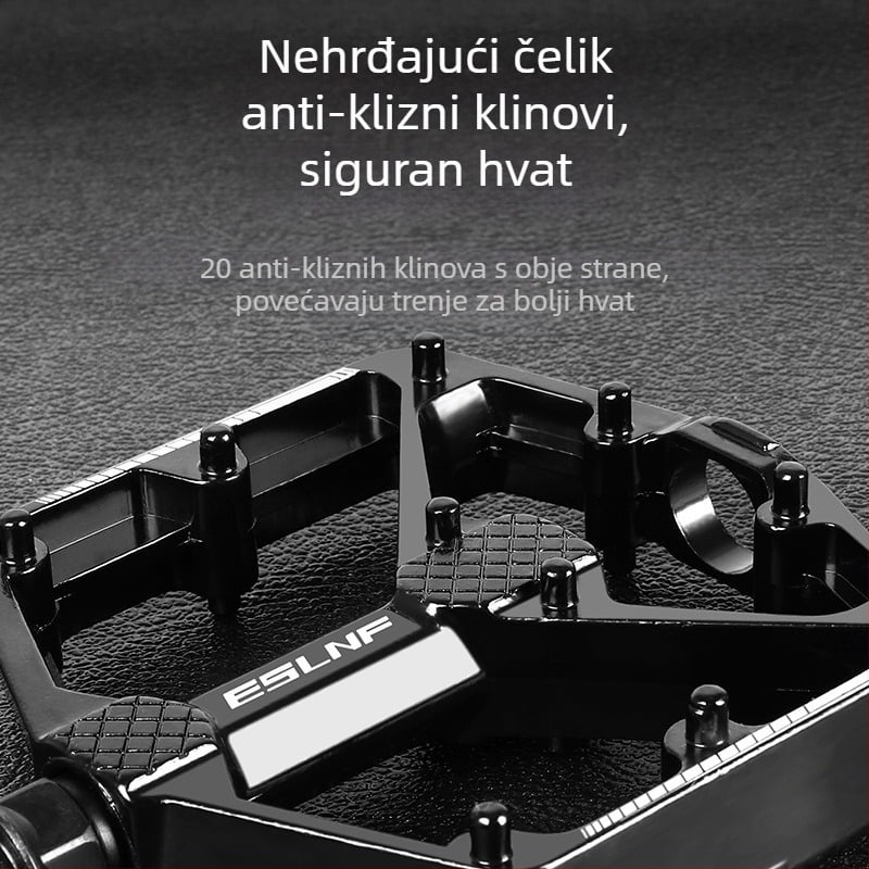 Eslnf pedale za bicikle za brdske i cestovne bicikle, pedale od aluminijske legure, neklizajuće, brzo otpuštanje, dvostruki Du ležaj, šarene