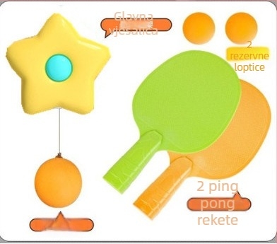 Viseći trenažer za stolni tenis za djecu, za unutarnju upotrebu, sustav senzora za vježbanje roditelja i djeteta, plutajući artefakt, korekcija vida, koordinacija ruku i očiju