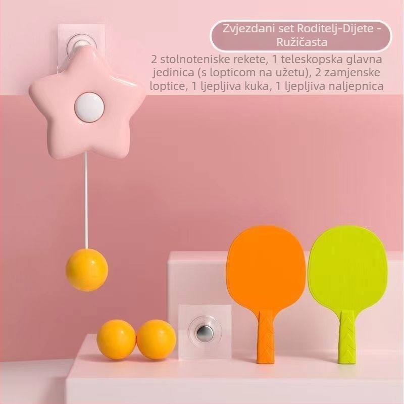 Viseći trenažer za stolni tenis za djecu, za unutarnju upotrebu, sustav senzora za vježbanje roditelja i djeteta, plutajući artefakt, korekcija vida, koordinacija ruku i očiju