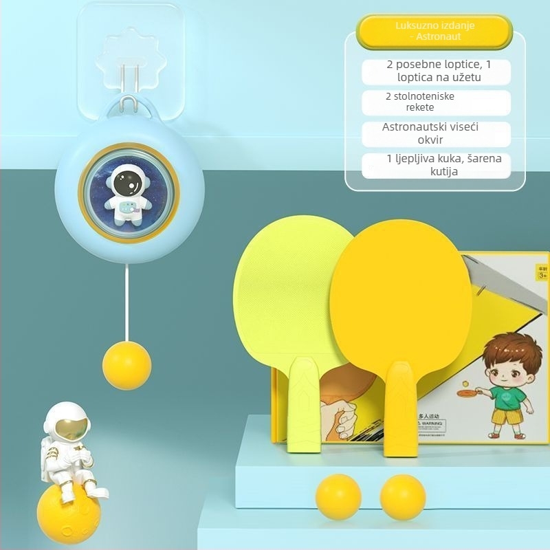 Viseći trenažer za stolni tenis za djecu, za unutarnju upotrebu, sustav senzora za vježbanje roditelja i djeteta, plutajući artefakt, korekcija vida, koordinacija ruku i očiju