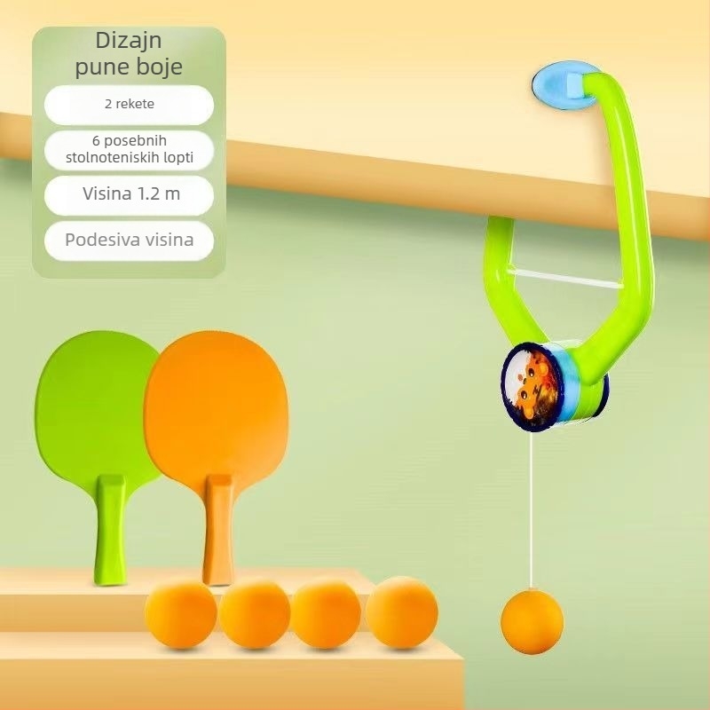 Viseći trenažer za stolni tenis za djecu, za unutarnju upotrebu, sustav senzora za vježbanje roditelja i djeteta, plutajući artefakt, korekcija vida, koordinacija ruku i očiju